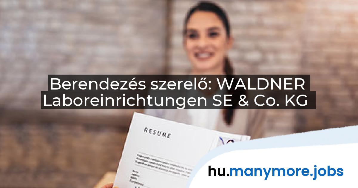 Berendezés szerelő: WALDNER Laboreinrichtungen SE & Co. KG | manymore.jobs
