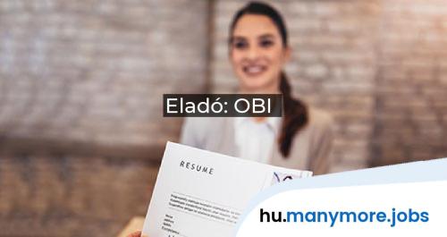 Eladó: OBI | manymore.jobs