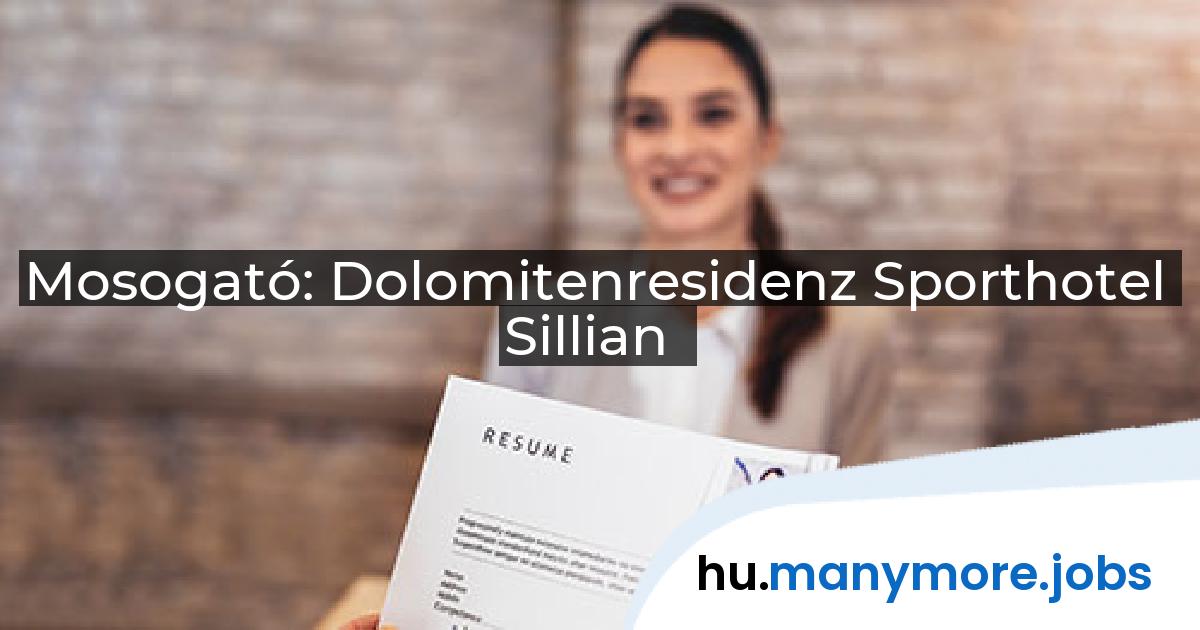 Mosogató: Dolomitenresidenz Sporthotel Sillian | manymore.jobs