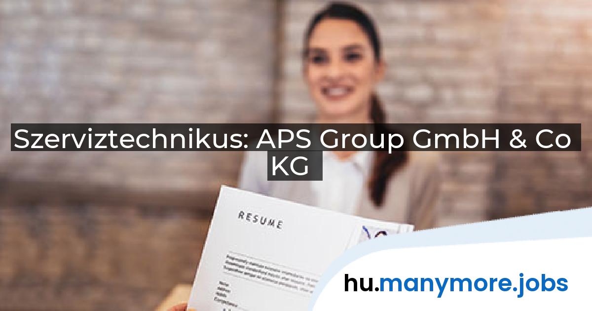 Szerviztechnikus: APS Group GmbH & Co KG | manymore.jobs