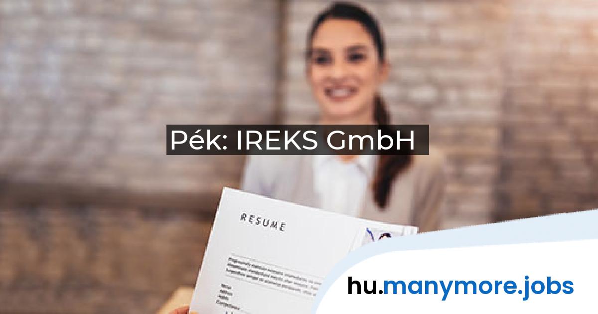 Pék: IREKS GmbH | manymore.jobs