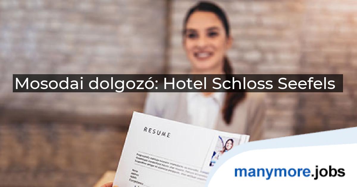 Mosodai dolgozó: Hotel Schloss Seefels | manymore.jobs